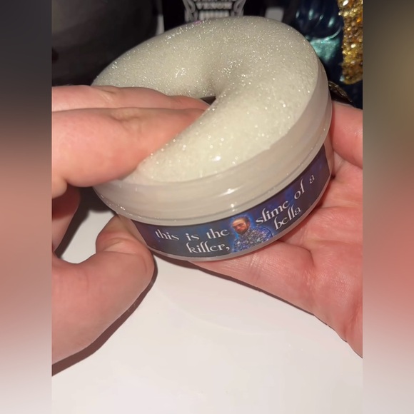 Pilot Slime “ This Is The Slime of a Killer Bella “ Glass Sand Glowing Slime - Picture 8 of 14